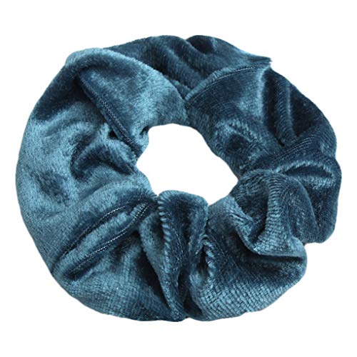 Babysbreath17 Les Filles Scrunchie de Velours élastique Stretchy cheveux Tie Bande Corde cheveux Bande de Femmes Headware Gris Azulado