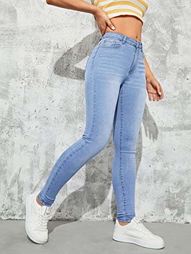 Floerns Women's Casual High Rise Stretch Skinny Jeans with Pocket3