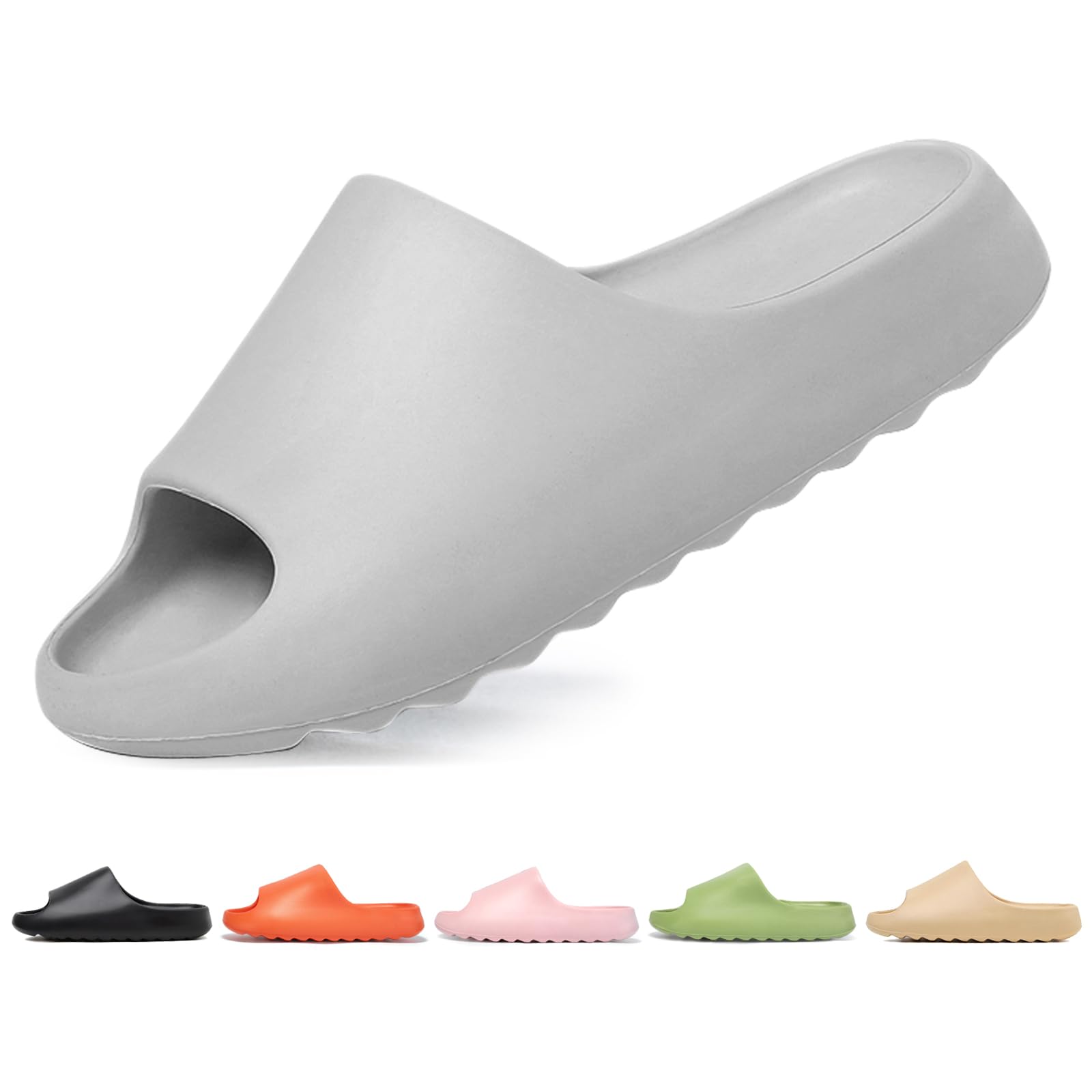 Jesindr Cozy Slides Original Uomo Donna Ciabatte da Bagno Antiscivolo Morbide Nuvole Schlappi Scarpe Nuvolose Unisex Gomma Cloud Slippers Estate Beach Slide Sandali