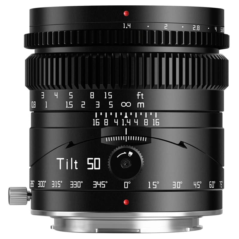 TTArtisan Obiettivo Tilt 50 mm F1.4 Full Format Messa a fuoco manuale per fotocamera mirrorless per fotocamere Fuji X Mount X-A1 X-M1 X-T100 X-T30 X-PR01 X-E1 X-E4 XS10 e altri.
