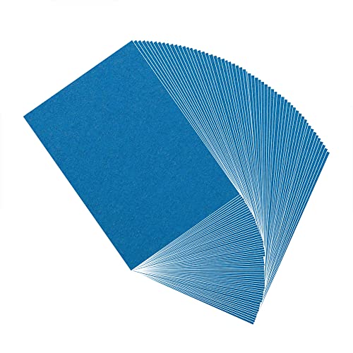 Cartes nacrées bleu roi A4 rigides pour invitations réussies