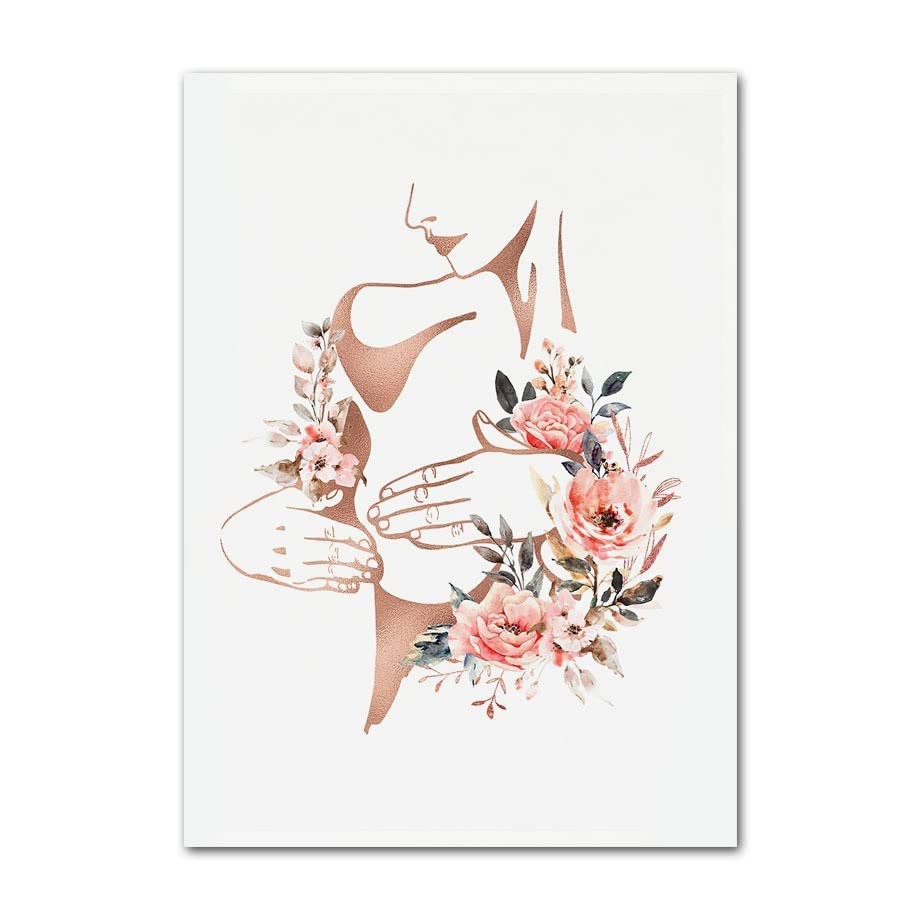 絵画　生殖 Amazon.co.jp: 女性の生殖器系妊娠中の子宮アートベビーフラワー