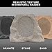 Victrola Rock Speaker Connect, Sand, Wireless Outdoor with Bluetooth 5.3, 22-Hour Battery Life, with Solar Charging, Link Up to 20 Rock Speakers, IP65 Water & Dust Resistant