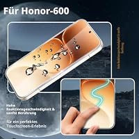 V-PORYADKU Für Honor 600 5G Panzer Schutz Glas (6,57 Zoll), 2 Stück Schutzfolie Glas+Kamera Schutzfolie 2 Stück, 9H Härte, Fingerabdruck kompatibel, HD Anti-Kratzen – Ansicht 4