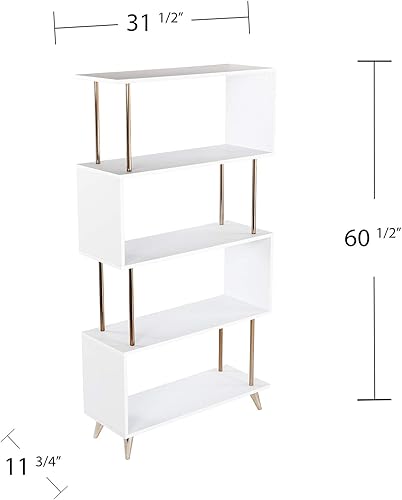 Miniatura 3 de SEI Furniture Beckerman - Estantería dorada (AMZ9753ZH)