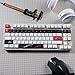 Hkfos XVX Japanese Keycaps- Premiun PBT White Keyboard Keycaps, Dye Sublimation Bow Keycap Set with Cherry Profile,134 Keys Keycap Suitable for 60% 65% 75% 80% 100% Layout Mechanical Keyboard