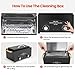 High Temperature Metal Tool Cleaner Machine, 2L Dry Heat Cleaning Box with Temperature & Time Setting, Cleaning Cabinet with Handle, for Beauty Salon, Barber Shop, Lab, Dental, Home, Restaurant, Black