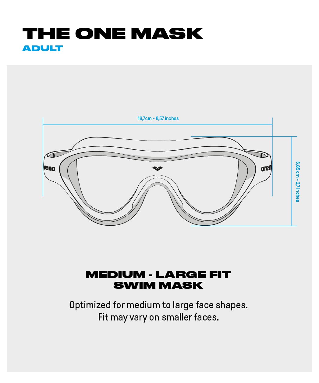 arena The One Mask Mirror Lunettes Mixte (lot de 1)