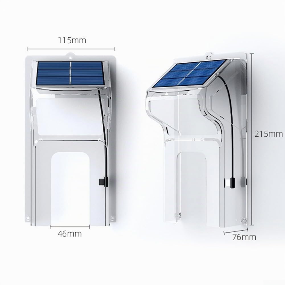GLOBALHUT Videocitofono WiFi a energia solare con copertura impermeabile, citofono bidirezionale, monitoraggio in tempo reale per la sicurezza domestica (A)