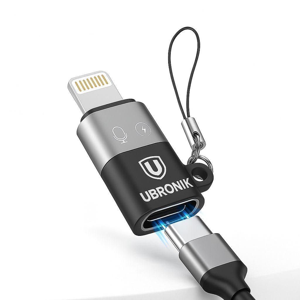 USB-C Female to Lightning Port OTG Adapter, 480Mbps Data Transfer, Universal Apple Compatibility-image-8