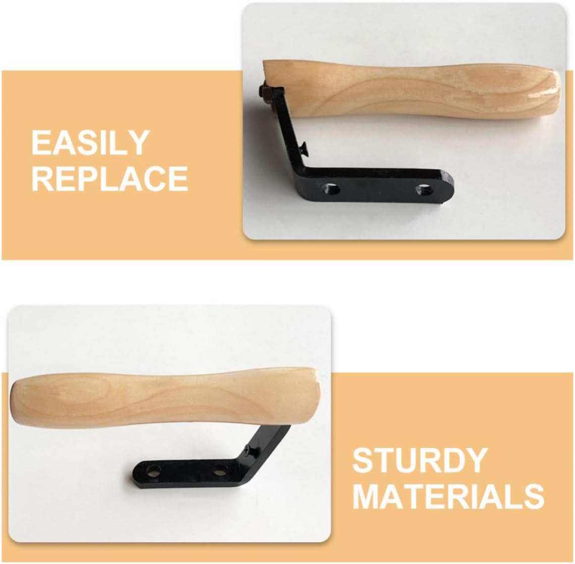 Hemoton Wood Handle Steam Iron Replacement Handle for Boiler Irons
