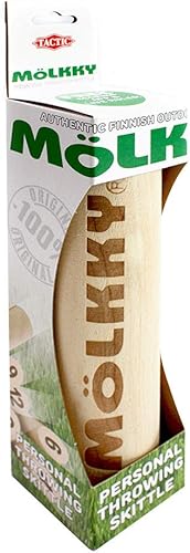 Tactic Mölkky Tikku Throwing Skittle - un juego de destreza al aire libre para más de 2 jugadores - Juegos de mesa para la familia - Más de 15