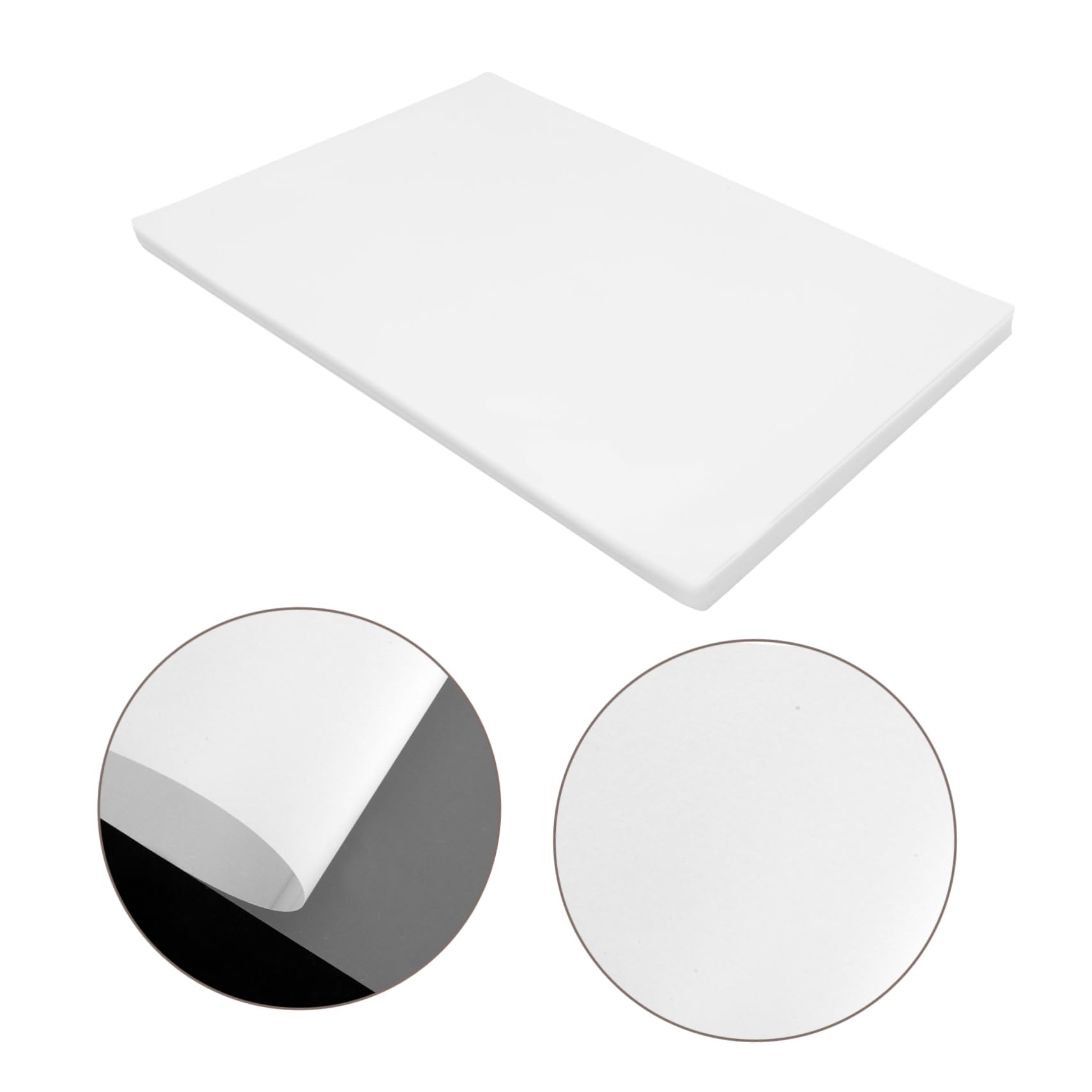 jojofuny 100pezzi Laminazione Buste di Laminazione Termica Fogli di Trasparenti Forniture per Plastificatrici per Foto Documenti Disegni