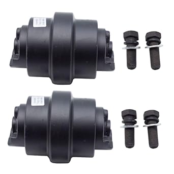 Pack 2 Bottom Roller for John Deere 50D 50G for Komatsu PC55MR-3 Replace OE 9239528 Excavator Carrier Roller, with Studs Nuts Washers 2