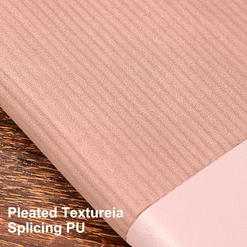 Image of Lined Journal Notebook for Work College Ruled Note Book 7.2 inchx9.6 inchB5 PU Leather Daily Journaling 160 Pages for Women Men Writing Home School Supplies Business (Pink)