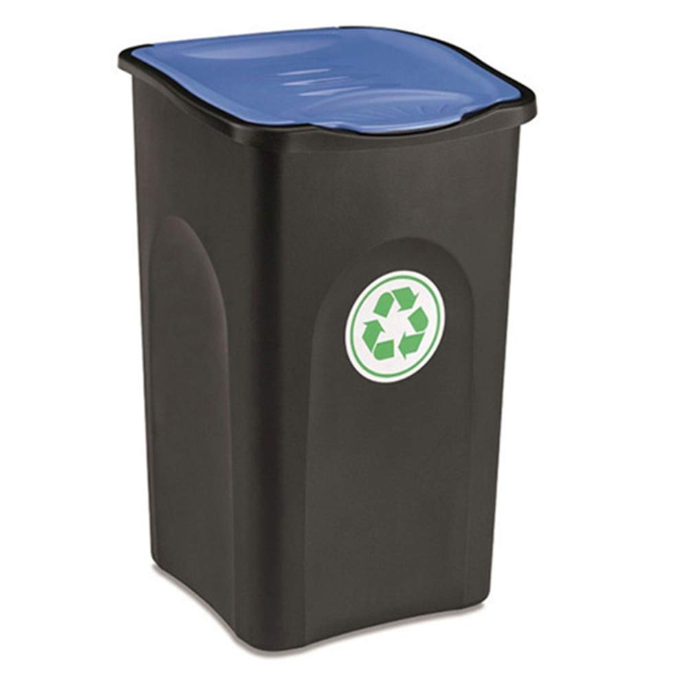Tris Pattumiera contenitori bidoni Raccolta Differenziata Set 3Pz pub bar ristoranti casa giardino 50 litri forti resistenti interamente prodotti in Italia