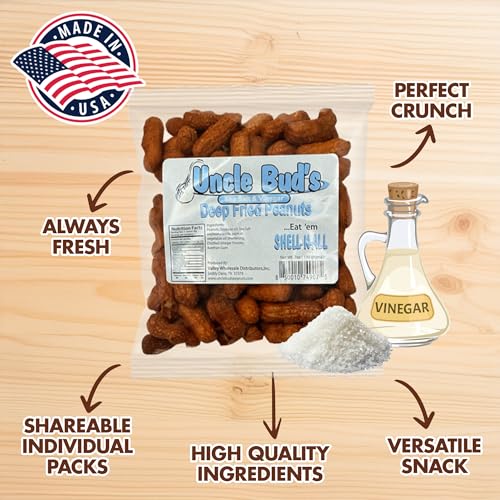 Image of Uncle Bud's Deep Fried Peanuts, Salt & Vinegar - 2 Pack