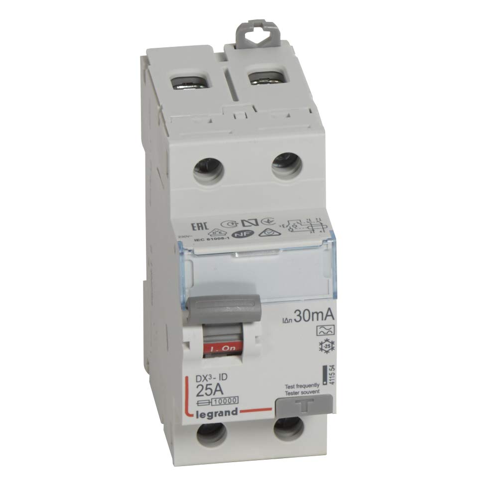 Legrand LEG411554 DX3-ID FI przełącznik 2-biegunowy 25 A 30 mA (typ A)