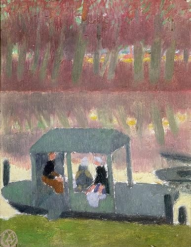 Lienzo el Bateau Lavoir en Port Marly Maurice Denis para decorar un salón elegante de 60x90 cm
