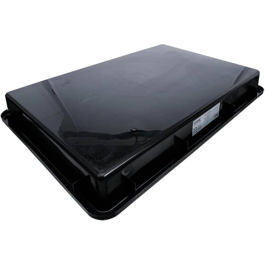 D-Work - Bandeja multifunción (42 L, 88 x 60 x 11 cm), color negro, boquilla para vertedero, práctica y resistente,