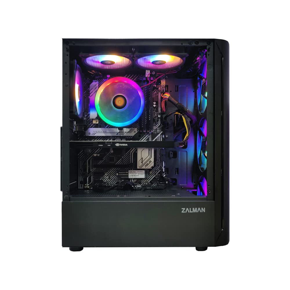Hamoor Gaming PC Desktop, Intel Core i5, 16GB RAM, 256GB NVMe SSD+1TB HDD, Windows 10 (RTX 3060, Core i5)