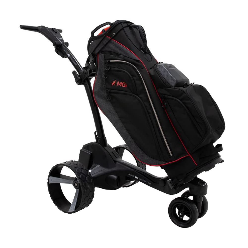 Buy MGI Zip Navigator Electric Golf Caddy (Black) Golfer's Bundle with