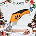 VLOXO Electric Scissors, Cordless Cardboard Cutter Power Fabric Scissors Mini Box Cutter with Blades Rechargeable Multi-Tool for Crafts Leather Cardboard Carpet Plastic Include Case Yellow