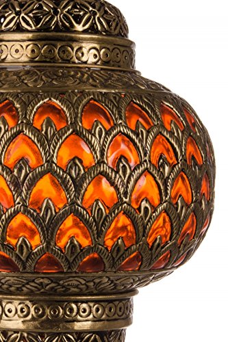 Orientalische Marokkanische Arabische Messing Deckenlampe Hängeleuchte Lampe Leuchte Adla - O 32cm – Bild 4