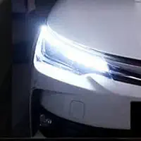 Kit 2 Peças Fita LED 60 cm DRL Flexível para Farol e Seta - Luz Dinâmica 3000K 6000K para Carro (Branco (1 par))