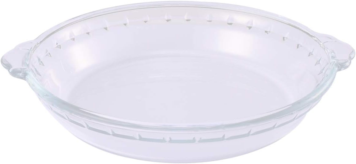 Ceramic Divided Dishes, Glass Pizza Dish Glass Pie Plate Dish: Reusable Pie Baking Plates with Handles Transparent Round Baking Pan Microwave Oven Plate , Quiche and More 7 Inch ( Color : Transparent