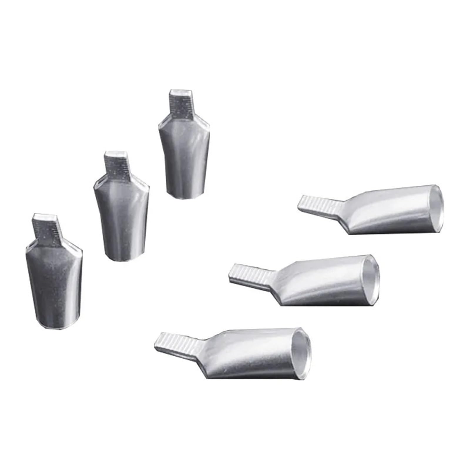 DLAHPJPT Automotive Electrical connectors C45 C45-2.5/4/6/10/16/25/35/50/70/95mm2 Copper Tin DZ47 Circuit Breaker p/Lug Pin-Shaped Cable Wire Lug Insert Crimp Terminal(10PCS C45-16)