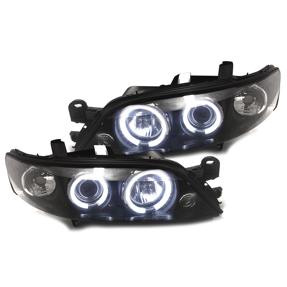 EUROPETUNING - 00406 - PHARES FEUX AVANTS ANGEL EYES CCFL NOIR COMPATIBLE OPEL VECTRA B 1995-1999 PH1