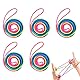 OUDQFCJ Fingertwist Kinder,Fadenspiel Mitbringsel,Gummi Twist Spiel Gastgeschenke,Fadenspiele für Kinder,Mitgebsel Kindergeburtstag 6-10 Jahre,Schultüte Füllung Ideen,Fingerspiel Aways (5 Stück)
