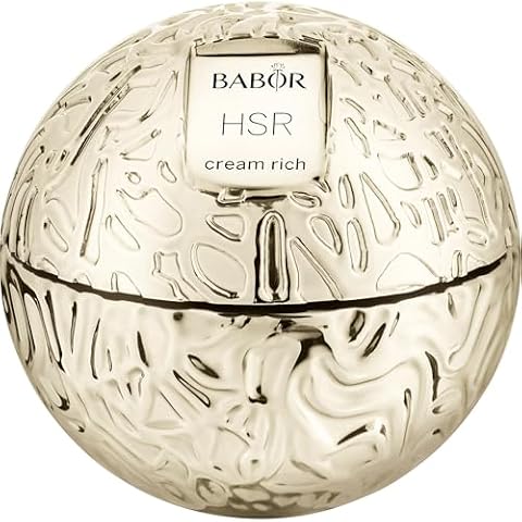 BABOR HSR LIFTING Cream Rich, Bardzo bogata pielęgnacja twarzy przeciw zmarszczkom, krem przeciwzmarszczkowy do wszystkich rodzajów skóry, Z witaminą E i olejem jojoba, 1 x 50ml
