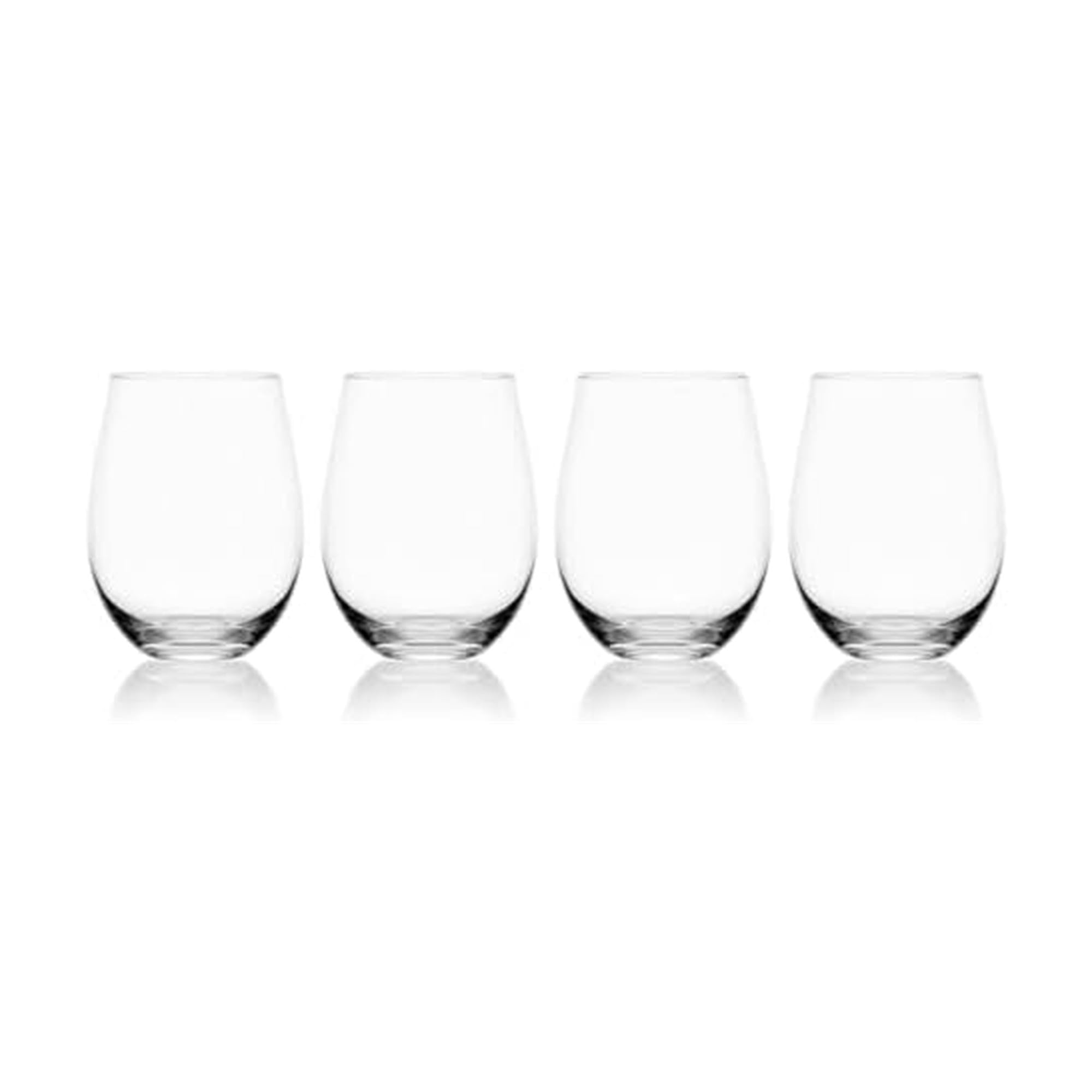 Amazon.com: Mikasa Lana Stemless Wine Glasses, Set of 4, 18 Ounce