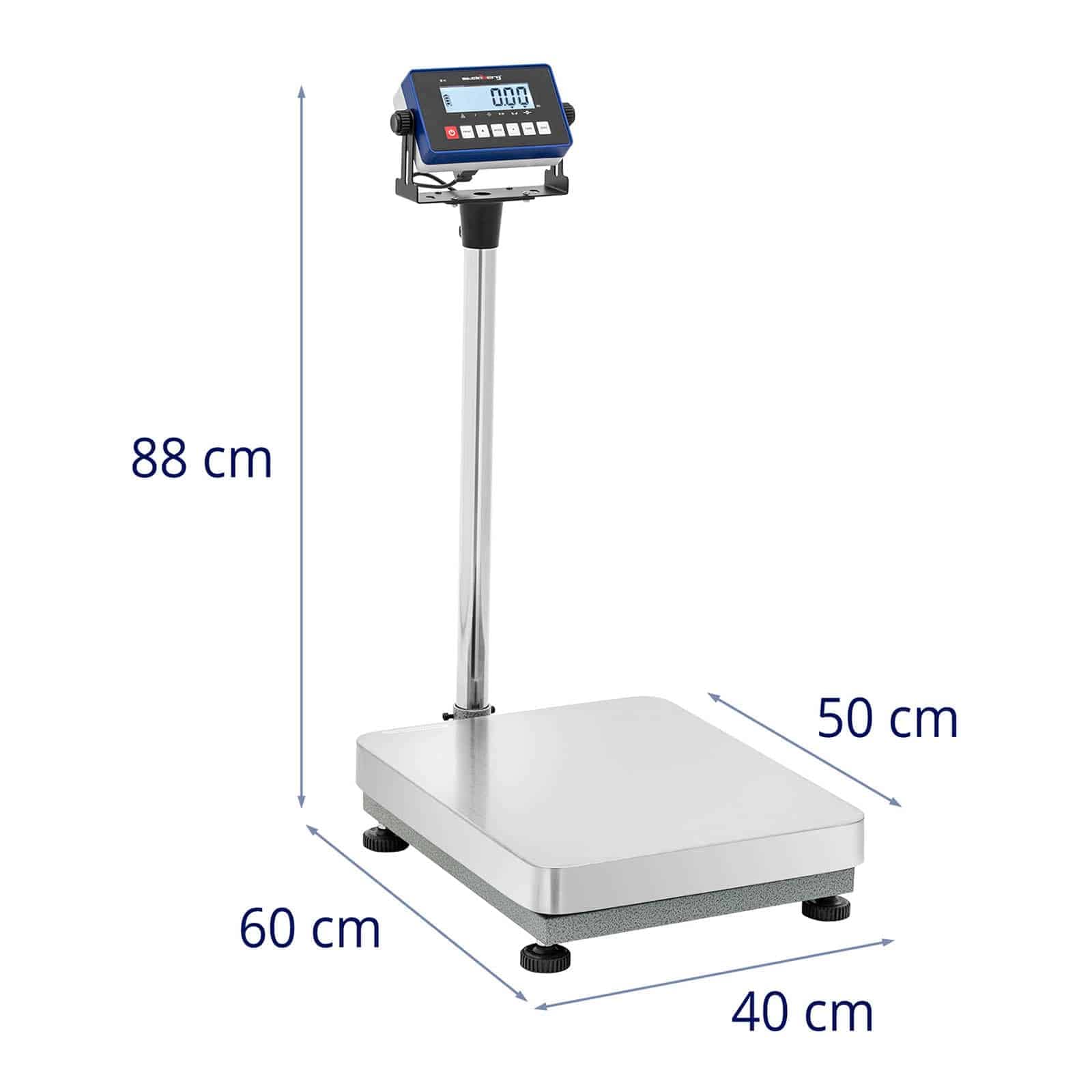 Steinberg SBS-PF-150/5 Balanza de plataforma industrial 150 kg / 0,005 kg 400 x 500 x 122 mm Kg/lb