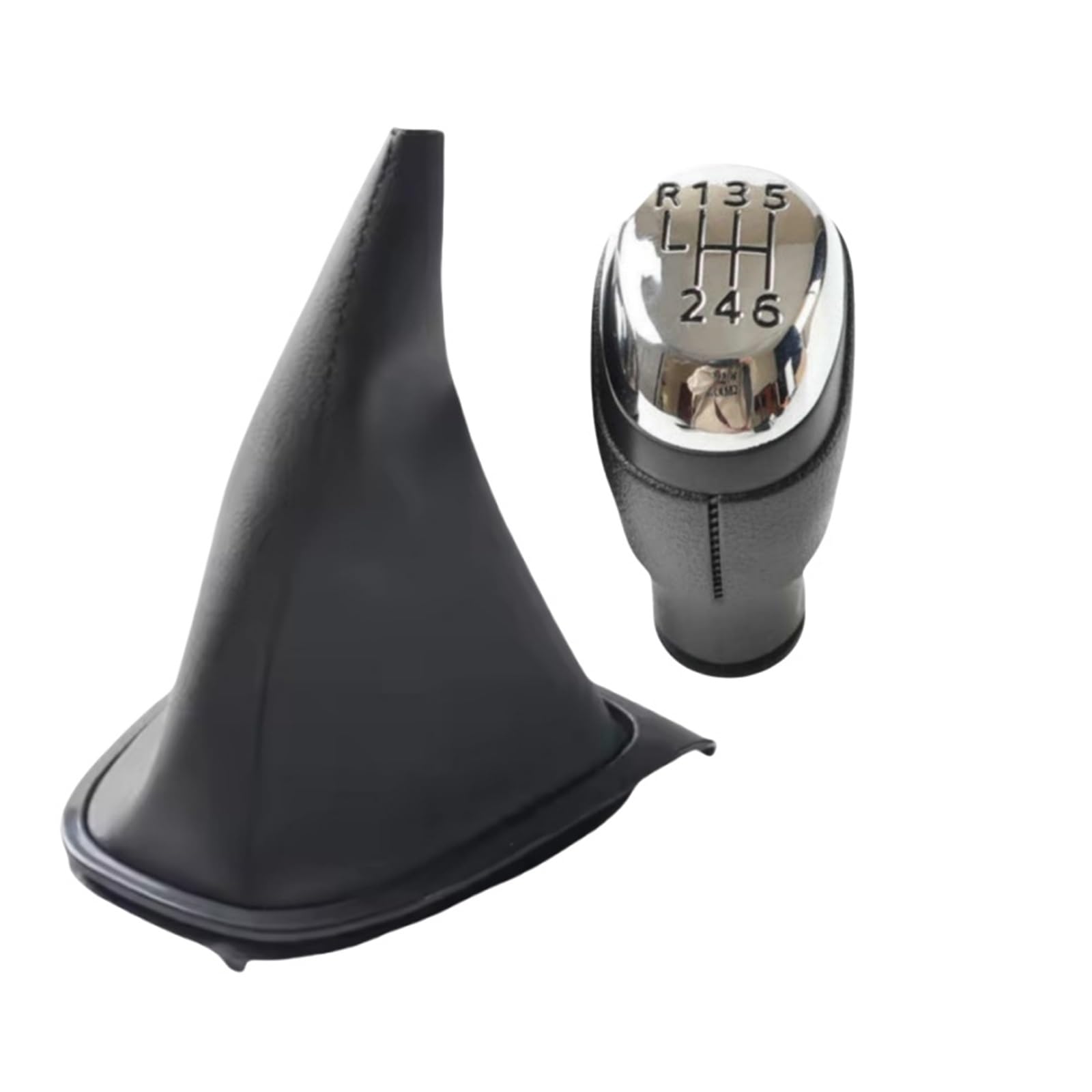 Kunyos B0568-K0739 For Clio 4 Mk4 Iv 2012-2020 Sporty Shift Knob Chrome/Black/Matte