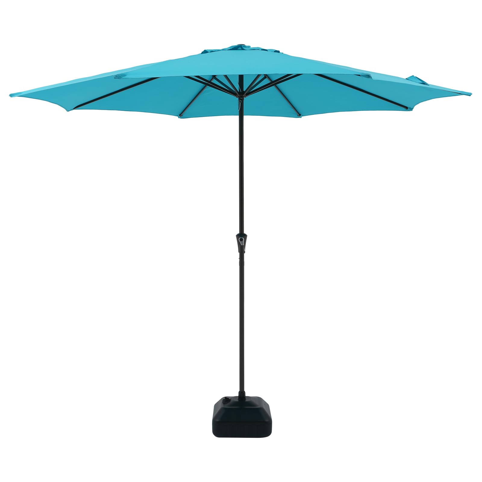 COBANA 11ft Patio Umbrella with Base Included, Large Outdoor Market Umbrella with Stand, Blue