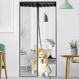 【Einfach zu installieren】 Installiert in wenigen Minuten ohne Werkzeug und in wenigen Minuten sicher an den meisten Türrahmen befestigt. Die magnetische Fliegengitter Balkontür ist abnehmbar, tragbar und waschbar.