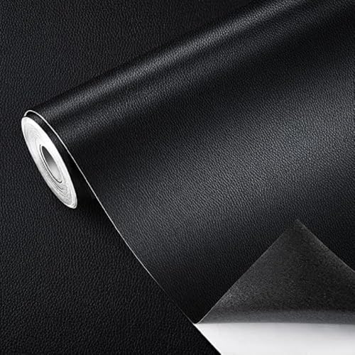 'Baktas Black Self-Adhesive Leather Repair Patch 30x60cm, Waterproof and Durable for Sofa, Couch, Furniture, Car Seats, Handbags, Jackets – Quick Fix Anti-Scratch Upholstery Repair Tape'