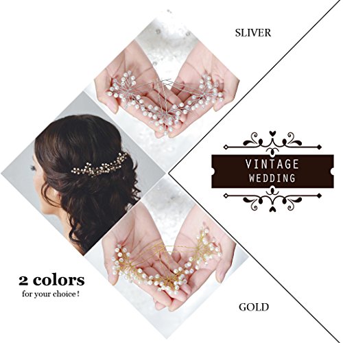 Aukmla, forcine per capelli, da donna, da sposa