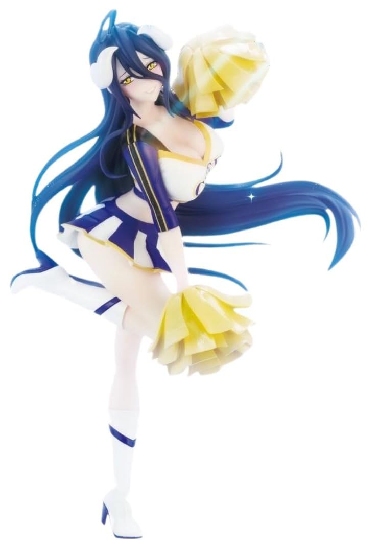 Thunder Tech Overlord Masquerade - Albedo - Cheerleader Ver. Figure – Anime Collectible Display Statue