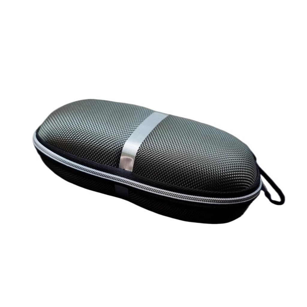 NEBE Sonnenbrillenetui Brillenaufbewahrungsbox Mit Haken Und Reißverschluss For Herren Damen, Einfache, Tragbare Anti-Fall-Sonnenbrillenbox Sonnenbrillen-Organizer