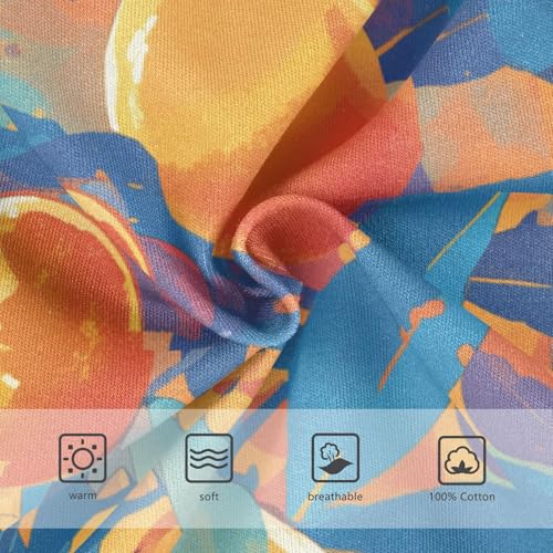 KLL Watercolor Orange Fruit Leaves Baby Boys Comfort Underwear Briefs Cute Children Panties3