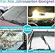 Mengine Frontscheibenabdeckung, Auto Windschutzscheibe Abdeckung mit 9 Versteckten Magneten, Seitenflügel Spiegel & 2 Haken,Eisschutzfolien Frost Guard Fit für Autos und SUVs (Schwarz, 155 * 124cm)