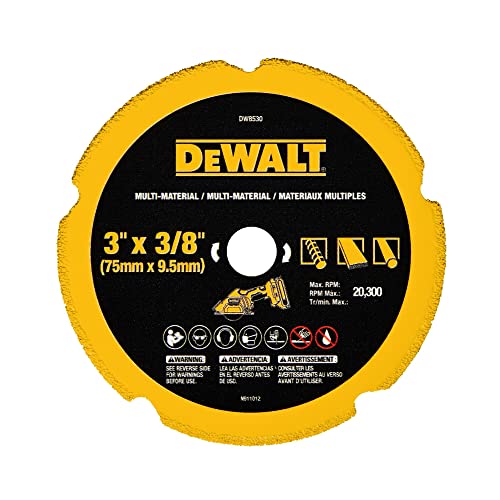 DEWALT Cut Off Wheel, 3', with Fine Finish, Ultra Sharp Carbide (DW8530)