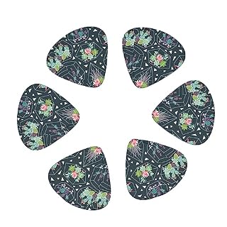 Lot de 12 médiators de guitare en forme de plantes et de cactus dans une boîte pour ukulélé guitare électrique basse - Les Beatles, Paul McCartney, John Lennon, RIngo Starr, George Harrison Lot de 12 médiators de guitare en forme de plantes et de cactus dans une boîte pour ukulélé guitare électrique basse – Image 2