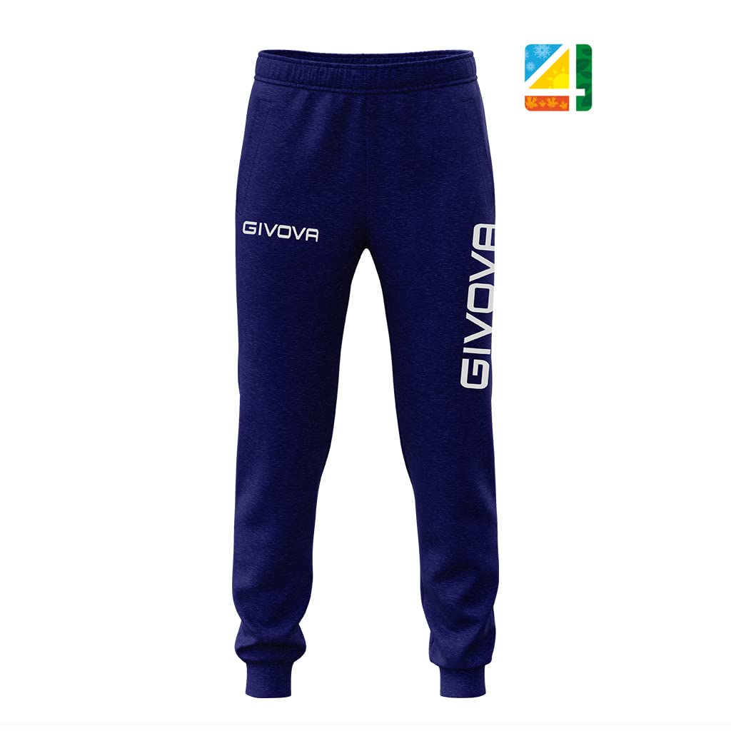 Givova, cotton trousers mod. moon, blue, XS