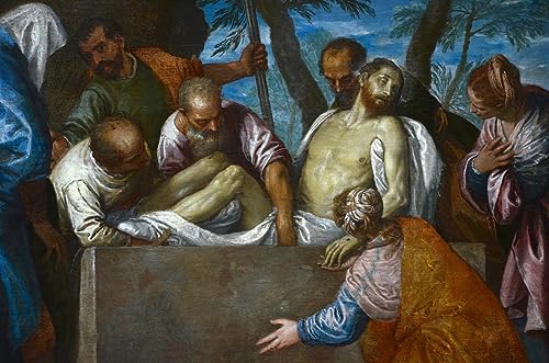 Impression d'art La Mise au Tombeau de Veronese Toile Murale Haute Qualité