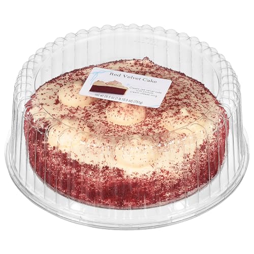 Our Specialty Classic Red Velvet Cake with Smooth Cream Cheese Icing, 8 Inch, Frozen Desserts, For...